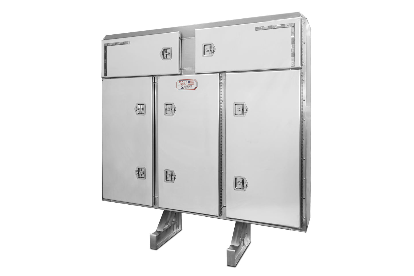 VEC-14 84x80 Vaulted 5-Door Enclosure Upper Style