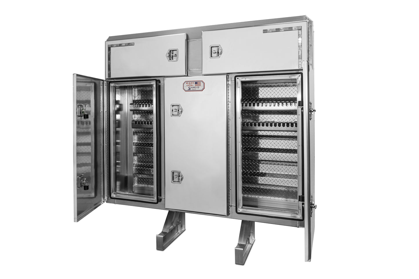 VEC-14 84x80 Vaulted 5-Door Enclosure Upper Style
